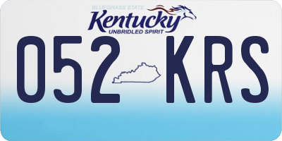 KY license plate 052KRS