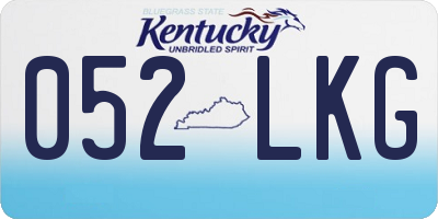 KY license plate 052LKG