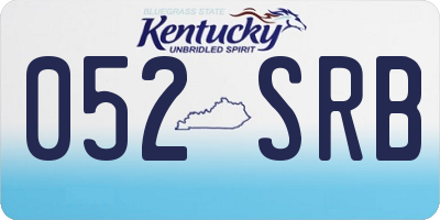 KY license plate 052SRB