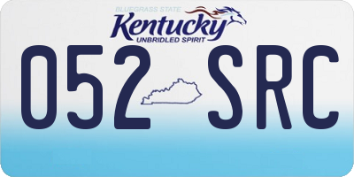 KY license plate 052SRC