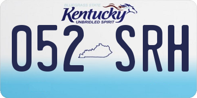 KY license plate 052SRH