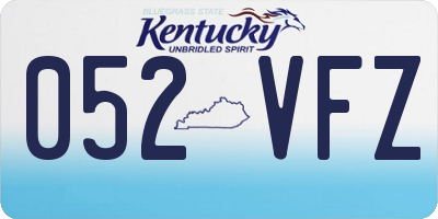 KY license plate 052VFZ