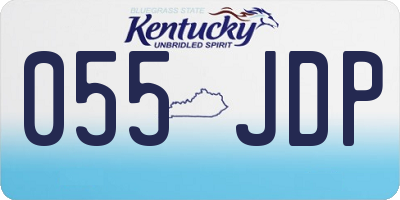 KY license plate 055JDP