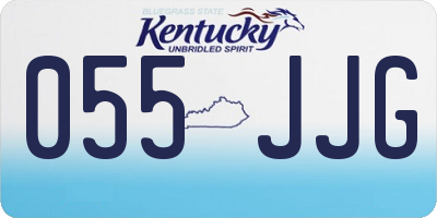 KY license plate 055JJG