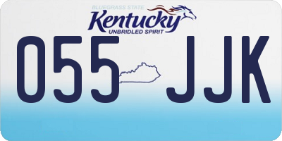 KY license plate 055JJK