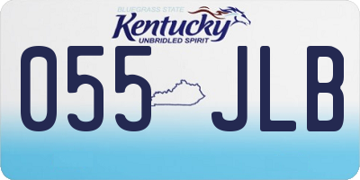 KY license plate 055JLB