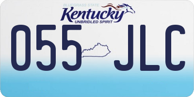 KY license plate 055JLC