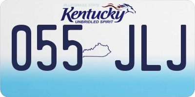 KY license plate 055JLJ