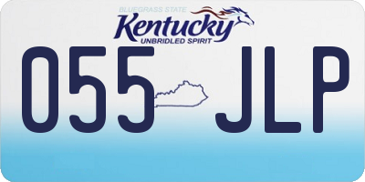 KY license plate 055JLP