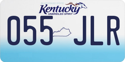 KY license plate 055JLR