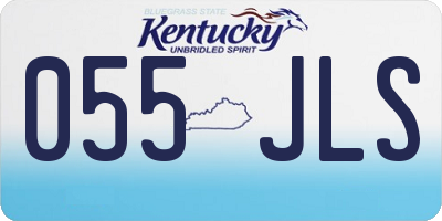 KY license plate 055JLS