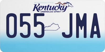KY license plate 055JMA