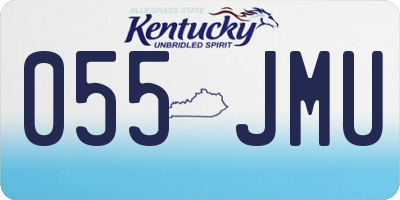 KY license plate 055JMU