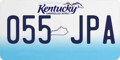 KY license plate 055JPA