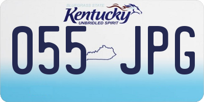KY license plate 055JPG