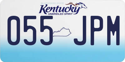 KY license plate 055JPM