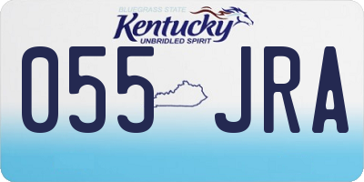 KY license plate 055JRA