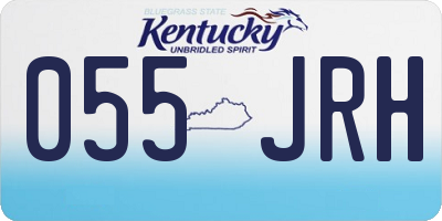 KY license plate 055JRH