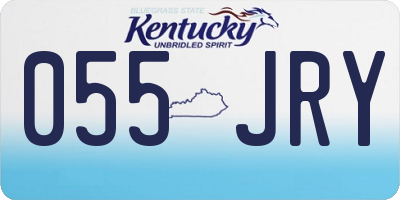 KY license plate 055JRY