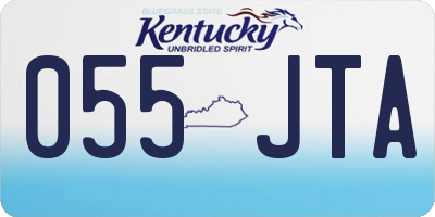 KY license plate 055JTA