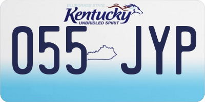 KY license plate 055JYP