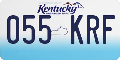 KY license plate 055KRF