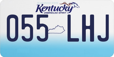 KY license plate 055LHJ