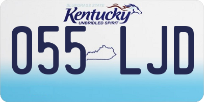 KY license plate 055LJD