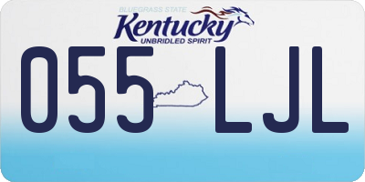 KY license plate 055LJL