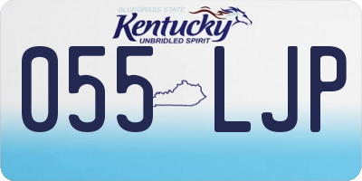 KY license plate 055LJP