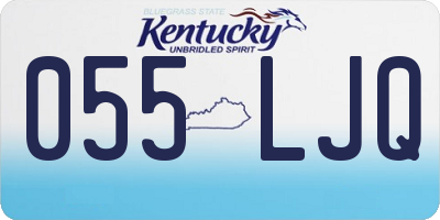 KY license plate 055LJQ