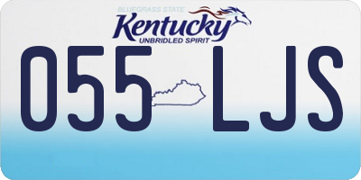 KY license plate 055LJS