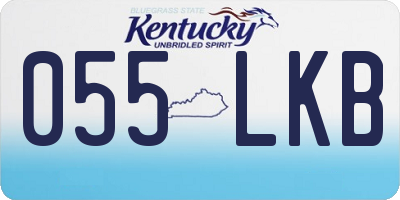 KY license plate 055LKB