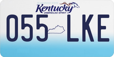 KY license plate 055LKE