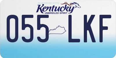 KY license plate 055LKF