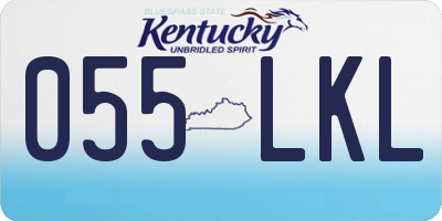 KY license plate 055LKL