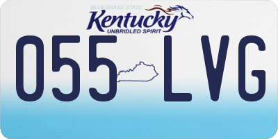KY license plate 055LVG