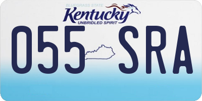 KY license plate 055SRA