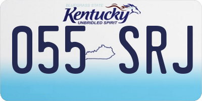 KY license plate 055SRJ