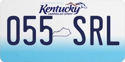 KY license plate 055SRL