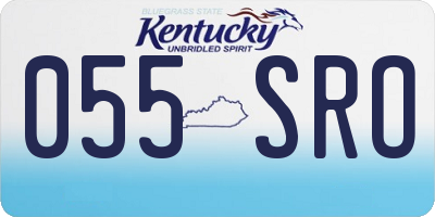 KY license plate 055SRO