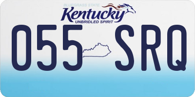 KY license plate 055SRQ