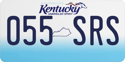 KY license plate 055SRS