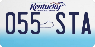 KY license plate 055STA