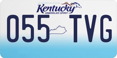 KY license plate 055TVG