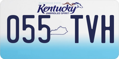 KY license plate 055TVH