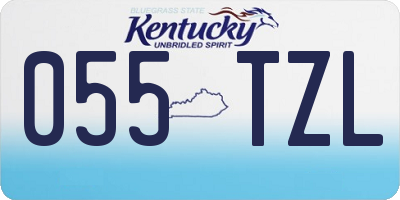 KY license plate 055TZL