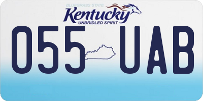 KY license plate 055UAB