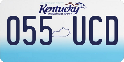 KY license plate 055UCD