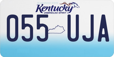 KY license plate 055UJA